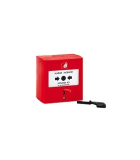 Déclencheur manuel rouge à membrane déformable