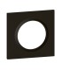 Plaque carrée dooxie noir effet velours 1 poste