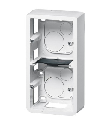 Cadre saillie Mosaic vertical et support profondeur 40mm pour 5 ou 2x2 modules