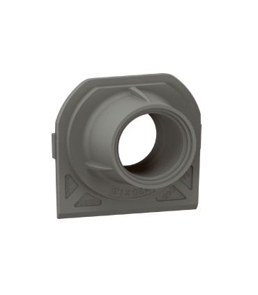 Embout presse-étoupe Plexo 1 entrée ISO20 anthracite / Legrand