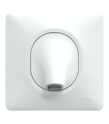 Ovalis sortie de câble 16A  Ø6 à 12mm  Blanc griffes montées