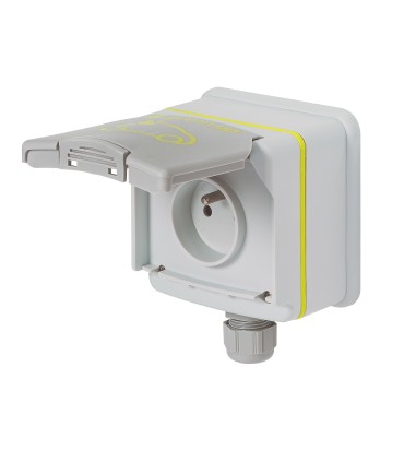 Prise Green'up Access Legrand 3,2 kVA - mode 2 - IP66 - IK08 - fixation saillie