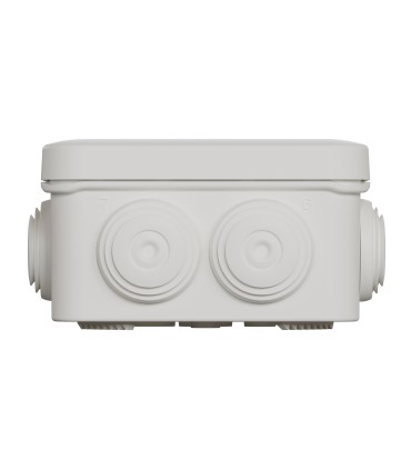 Boite de dérivation 80x80x45 Blanche avec embouts