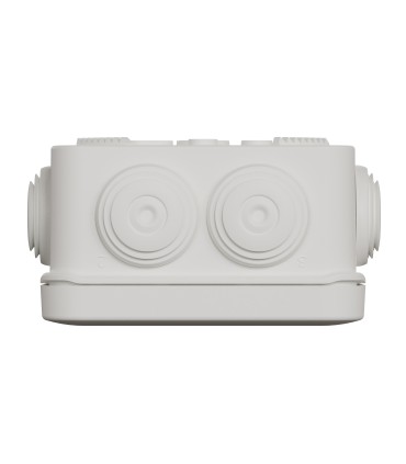 Boite de dérivation 80x80x45 Blanche avec embouts