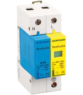 Parafoudre 1P+N T2, Imax 40kA, In 20kA