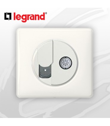 Prise RJ45 Cat 6 + TV complète Legrand Celiane BlancYesterday