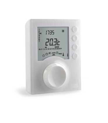 Thermostat chaudière PAC programmable radio piles Tybox 1137