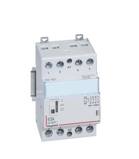 Contacteur de puissance bobine 230 V~  4P - 250 V~ 63 A - 4F - 3 modules