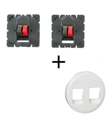 Prise HP double complete Legrand Celiane Blanc Yesterday