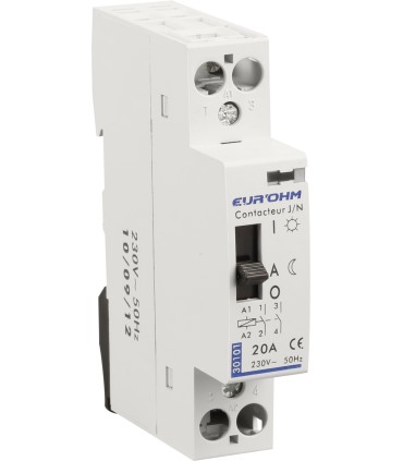 Contacteur Jour/Nuit 2P 20A 2F