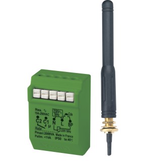 Télérupteur temporisé encastré avec antenne extérieure 10A