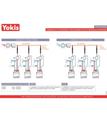 Télérupteur encastré temporisé  2000W