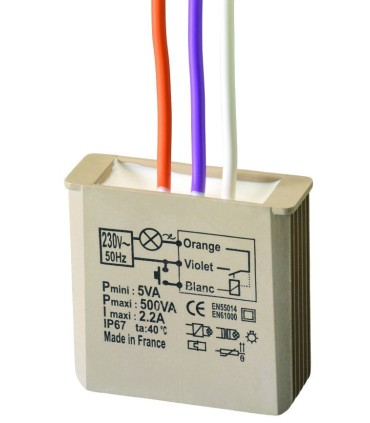 Télérupteur encastrable 500w étanche