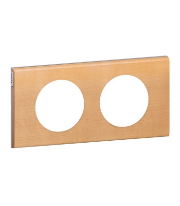 Plaque Céliane Erable Matières 2 postes