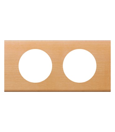 Plaque Céliane Erable Matières 2 postes