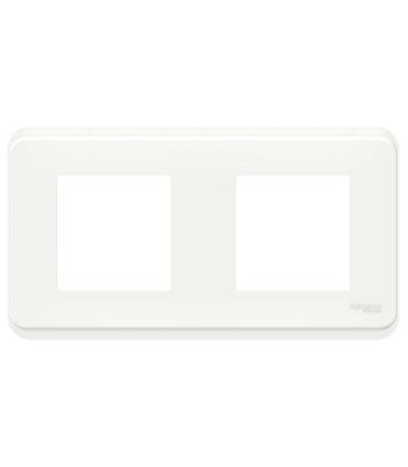 Unica Pro plaque de finition Blanche 2 postes