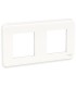 Unica Pro plaque de finition Blanche 2 postes