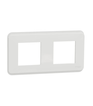 Unica Pro plaque de finition Blanche 2 postes