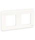 Unica Pro plaque de finition Blanche 2 postes