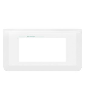 Mosaic Plaque antimicrobien horizontale 4 modules blanc