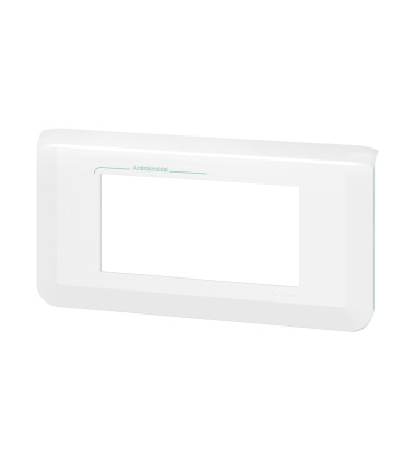 Mosaic Plaque antimicrobien horizontale 4 modules blanc