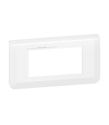 Mosaic Plaque antimicrobien horizontale 4 modules blanc