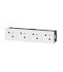 Prise 4x2P+T Surface Mosaic Link raccordement latéral 8 modules blanc