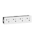 Prise 4x2P+T Surface Mosaic Link raccordement latéral 8 modules blanc