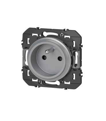 Prise  Dooxie easyréno 2P+T faible profondeur 16A- Aluminium
