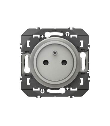 Prise  Dooxie easyréno 2P+T faible profondeur 16A- Aluminium