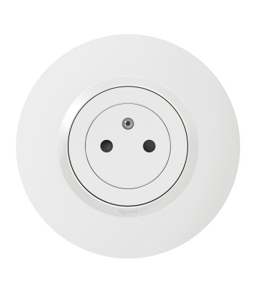 Prise Dooxie 2P+T Surface complète plaque ronde