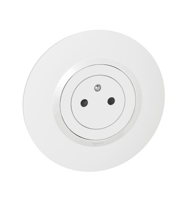 Prise Dooxie 2P+T Surface complète plaque ronde