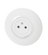 Prise Dooxie 2P+T Surface complète plaque ronde