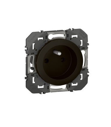 Prise Dooxie 2P+T à puits 16A- noir