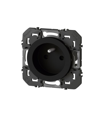 Prise Dooxie 2P+T à puits 16A- noir