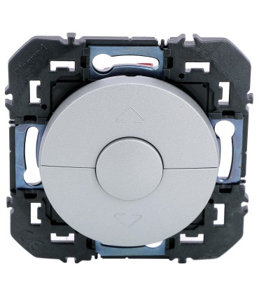 Dooxie Poussoir pour cde volets roulants- enjoliveur alu