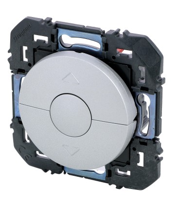 Dooxie Poussoir pour cde volets roulants- enjoliveur alu