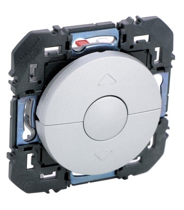 Dooxie Poussoir pour cde volets roulants- enjoliveur alu