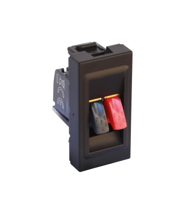 Mosaic Prise haut-parleur 1 module noir mat