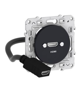 ODACE PRISE HDMI TYPE A ANTHRACITE