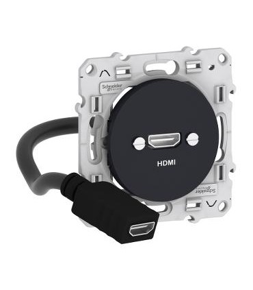 ODACE PRISE HDMI TYPE A ANTHRACITE