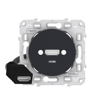 ODACE PRISE HDMI TYPE A ANTHRACITE