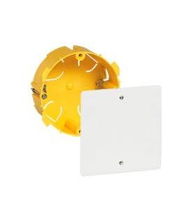 Boîte dérivation Batibox cloison sèche Ø85x40mm couvercle 100x100mm