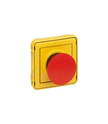 Poussoir d'arrêt PLEXO à impulsion composable gris/jaune