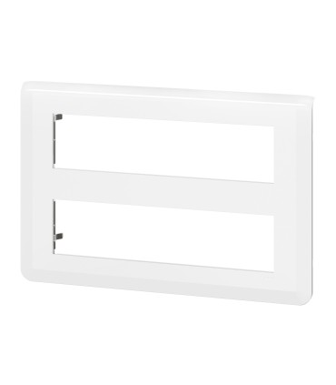 Plaque de finition Mosaic pour 2x8 modules blanc