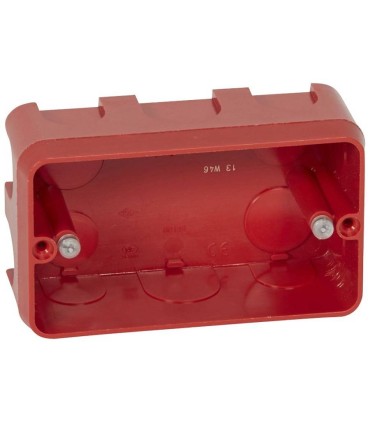 BATIBOX Boîte multiposte maçonnerie pour 3 modules Mosaic - profondeur 40m