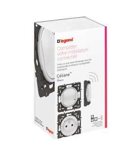 Pack d'extension Celiane Netatmo interrupteur + prise connectée, commande sans fils - blanc sans plaque