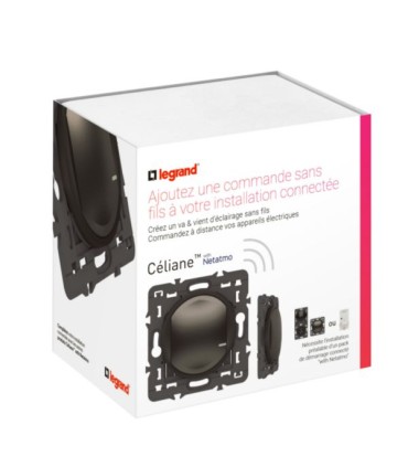 Commande sans fil pour éclairage / prise Céliane with Netatmo sans plaque - Graphite