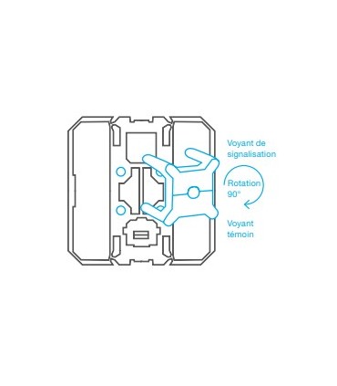 Voyant pour interrupteur gallery 12/24V rouge
