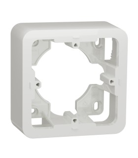 Boîte Unica montage en saillie 1 poste - Blanc